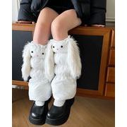 レッグカバー レッグウォーマー フットカバー ルーズソックス風 中綿