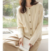 初回送料無料　ニットセーター着こなし抜群長袖カーディガン上着　レディースファッション人気トレンド