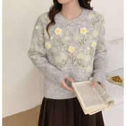 初回送料無料　ニットセーター着こなし抜群長袖カーディガン上着　レディースファッション人気トレンド