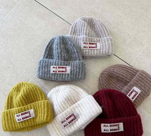 新作　キッズ　帽子　ニット　ハット　6色