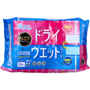 エリエール キレキラ！ ワイパー ドライ×ウエットシート 各社共通タイプ 無香性 16枚入×2個パック