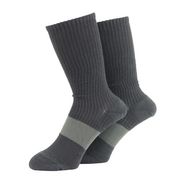 ASHITOMO WORKING SOCKS ズレ対策ソックス 先丸クルー25-27cm2足組ダーク SWZC-D12