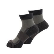 ASHITOMO WORKING SOCKS オフ＆アウトドア靴下 先丸ショート25-27cm2足組スモーク SWFS-M12