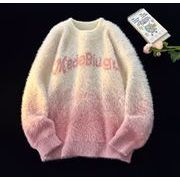 秋冬トップス セーター ニット クルーネック メンズ レトロ