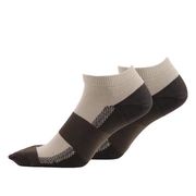 ASHITOMO WORKING SOCKS オフ＆アウトドア靴下 股付スニーカー25-27cm2足組セピア SWFN-S22