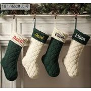 2025新型★クリスマスお祝い★クリスマス靴下　文字刺繍可能★