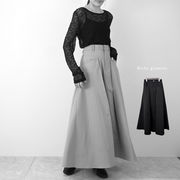 【2025新作】ミリタリーツイル　タック　フレアスカート(32863)