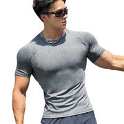 無地 シンプル Tシャツ メンズ 半袖 スポーツ ウェア ボディビルディング 筋トレ マッスル 夏