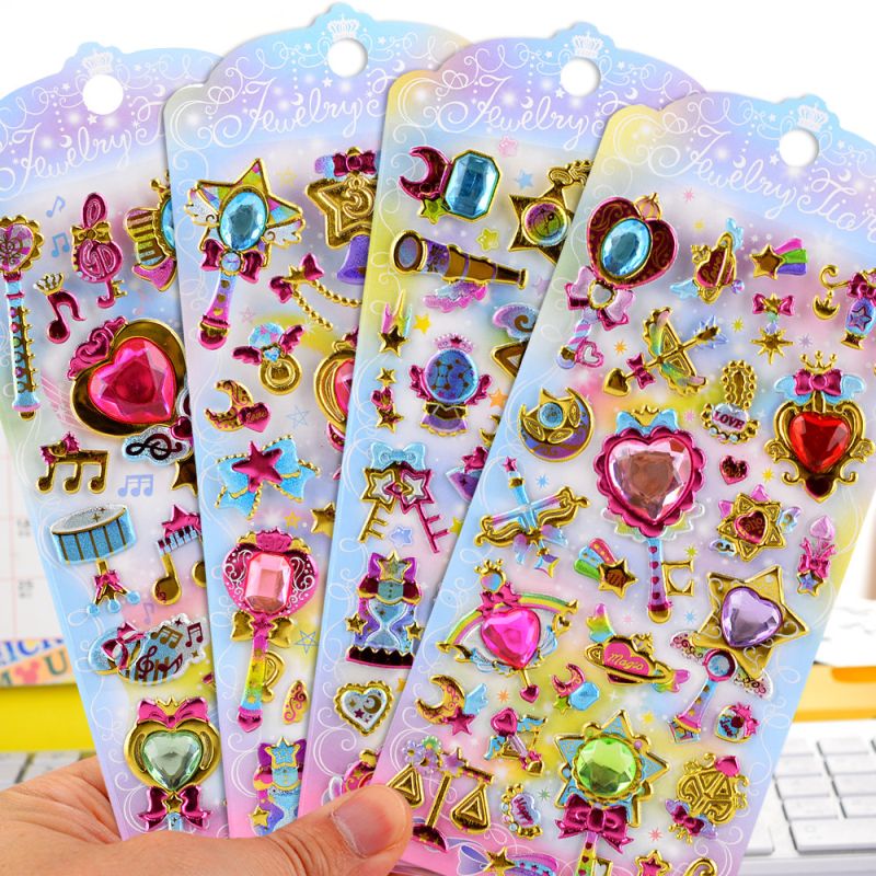 ぷくぷくシール ぷっくりシール 3Dステッカー 立体ステッカー 粘着シール スパンコール