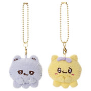 【取寄せ商品】らぶいーず なかよしボールチェーンマスコット（うるるとにゃぽ）