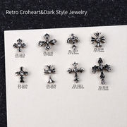 クロス ネイルパーツ ゴシック メタルパーツ ハロウィン 十字架 パンク ロック 闇 スタッズ フレア