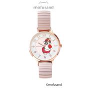【腕時計】mofusand ジャバラウォッチＧ PI ピンク イチゴにゃん
