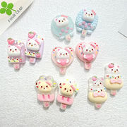 アイスクリーム アクセサリーパーツ デコパーツ 髪飾り ペンダント ハンドメイド スマホケース美容
