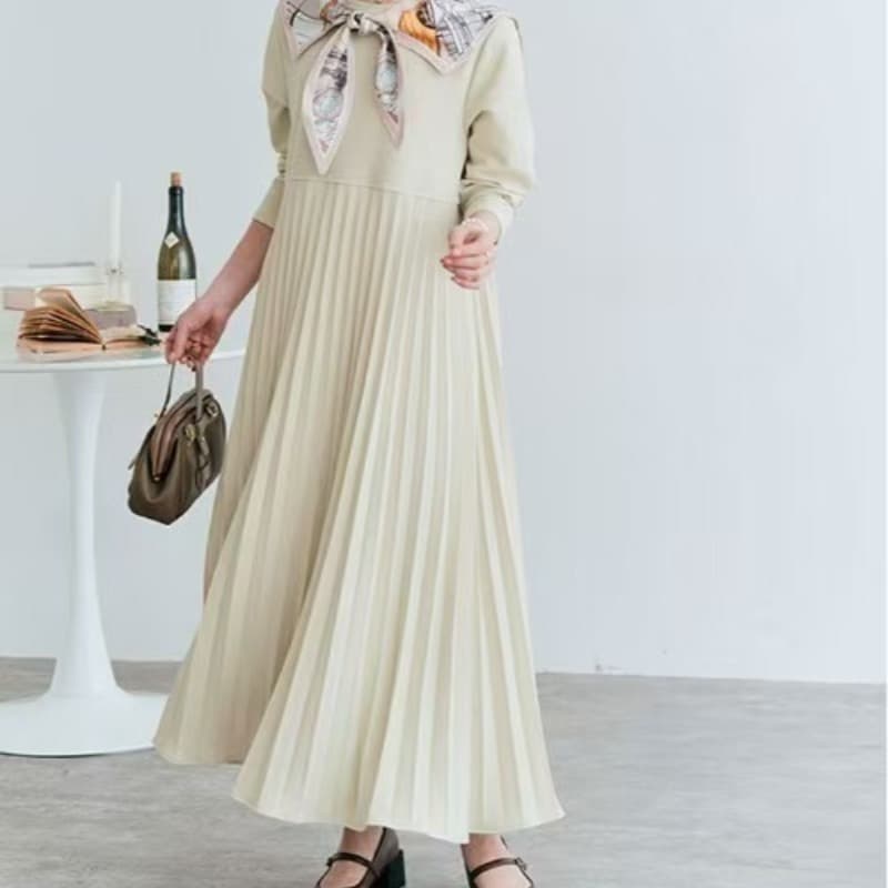 今季マストバイ    気質   おしゃれ   デザイン性   　ニット ロングワンピース