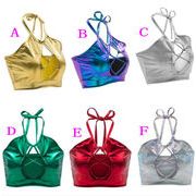 ヒップホップチョッキ ダンスウェア ステージ HIPHOP 舞台衣装 ホルターストラップチョッキ