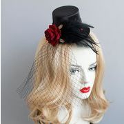 DIY手作り帽子 小さな帽子 ヘアアクセサリー ヘアピン帽子 結婚式 おもちゃの帽子 シルクハット 髪飾り