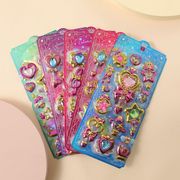 ぷくぷくシール ぷっくりシール 3Dステッカー立体ステッカー ぷっくりシール 粘着シール スパンコール