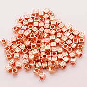 プラスチックビーズ　アルファベット　ピンクゴールド　500g入り 海外倉庫発送