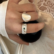 追加限定発売品質保証 激安セール 日常～フォーマルまで対応 単層マルチハートリング 宮廷風菱格子模様