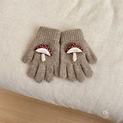 2025新作  子供手袋　キッズ手袋　キノコ　可愛い　韓国キッズ手袋  DC