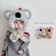 子供帽子　キッズ帽子　マフラー　koala　ふわふわ　可愛い　韓国キッズハット