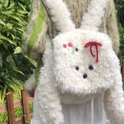 リュックサック ぬいぐるみ うさぎ 2way ショルダーバッグ かわいい 冬 もこもこ キッズ レディース