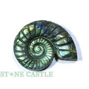 ☆一点物☆【彫刻置物】アンモナイト ラブラドライト (EX) No.39