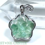 【ペンダントトップ】さざれチップ入り 花型 各種