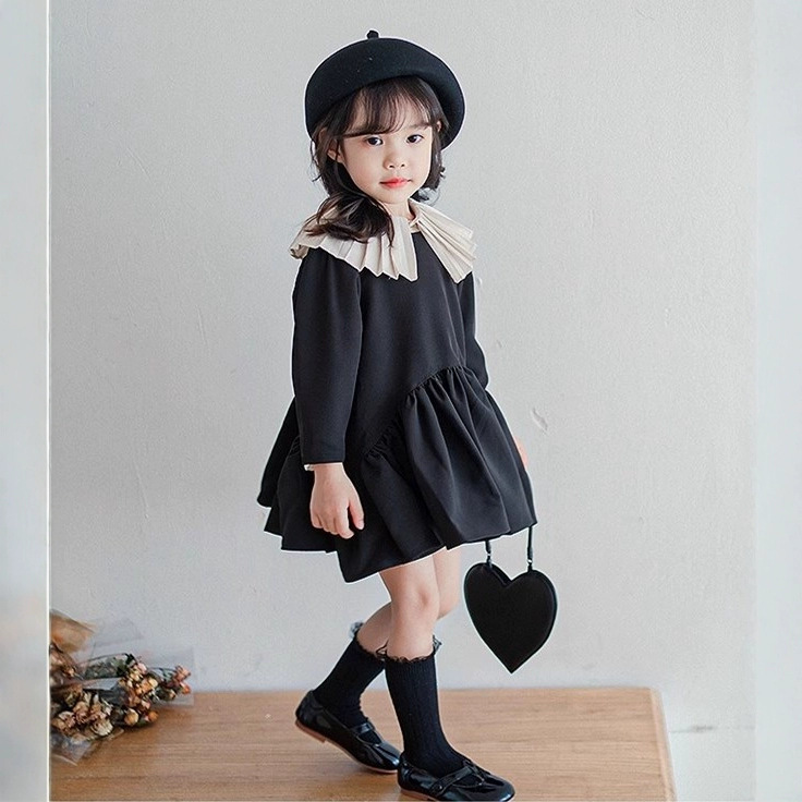 「2025」子供服★ワンピース★長袖★韓国風子供服★7#～17#