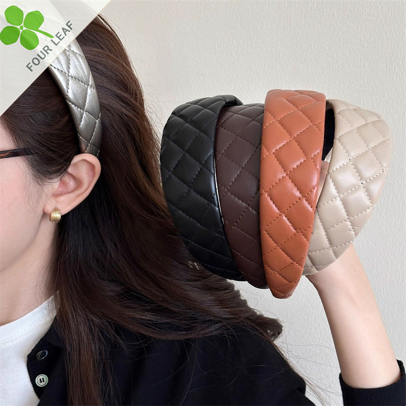 PU カチューシャ シュシュ 髪留め ヘアアクセサリー 髪飾り やさしい 高級感 ファッション 秋冬