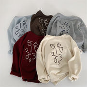 2025秋新作　子供服　ユニセックス　長袖　Tシャツ　キッズ　カジュアル　トップス　トレーナー　5色