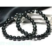 ☆高品質☆【ブレスレット】ブラックルチルクォーツ (3A+) (濃厚タイプ) (約7～7.5mm)
