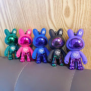 かわいいアクリルうさぎキーホルダー　小さなうさぎチャーム  バッグペンダント 記念品