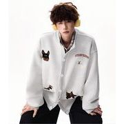 2025秋冬メンズ服 シンプル おしゃれ コート 韓国風 トップス カーディガン 防寒 温かい[M~3XL]