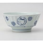 〈ＳＡＬＥ〉【波佐見焼】 藍染丸紋 持易丼　日本製