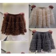 ボトムス スカート ミニスカート  ハイウェスト Aライン