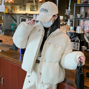 INS 秋冬新作    気質   おしゃれ  フード付き  防寒  ダウンフィルコート アウター