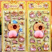 手帳素材装飾　クリスマス　貼り付けパーツぷくぷく立体シール　携帯装飾品　3Dエポキシステッカー