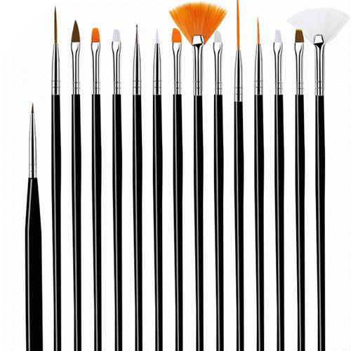 ネイル 筆 ネイルブラシ ジェルネイル 平筆 フレンチ 細筆 アートブラシ ブラシセット ラウンド ライン