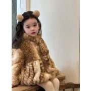2026新作　子供服　秋冬　フワフワ　厚手コート　女の子　アウター　かわいい　90～130cm