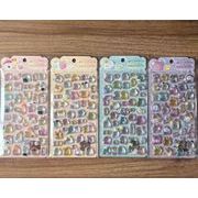 知育文具　手帳素材装飾　ぷくぷく立体泡シール　携帯装飾品　3Dエポキシステッカー
