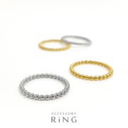 ▼MAGGIO▼ボールラインステンレスリング　指輪　ユニセックス