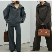 今季マストバイ    気質   おしゃれ   デザイン性   ニット  2点セットアップ