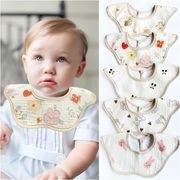 子供用 エプロン ベビー 食事用 ins ベビー涎掛け 赤ちゃん よだれタオル ベビー用品