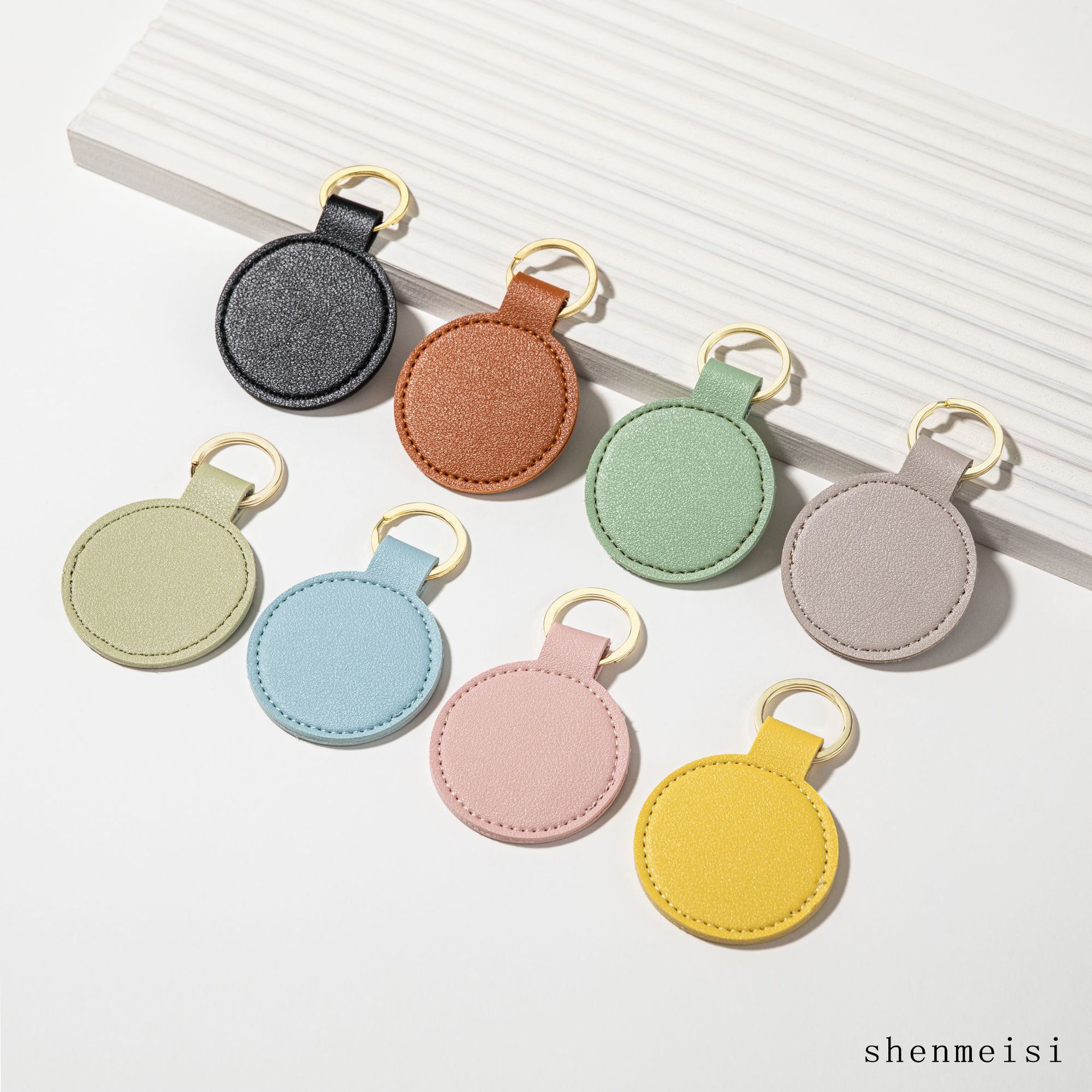 大量レザーキーホルダー バッグチャーム キーアクセサリー装飾用品12色