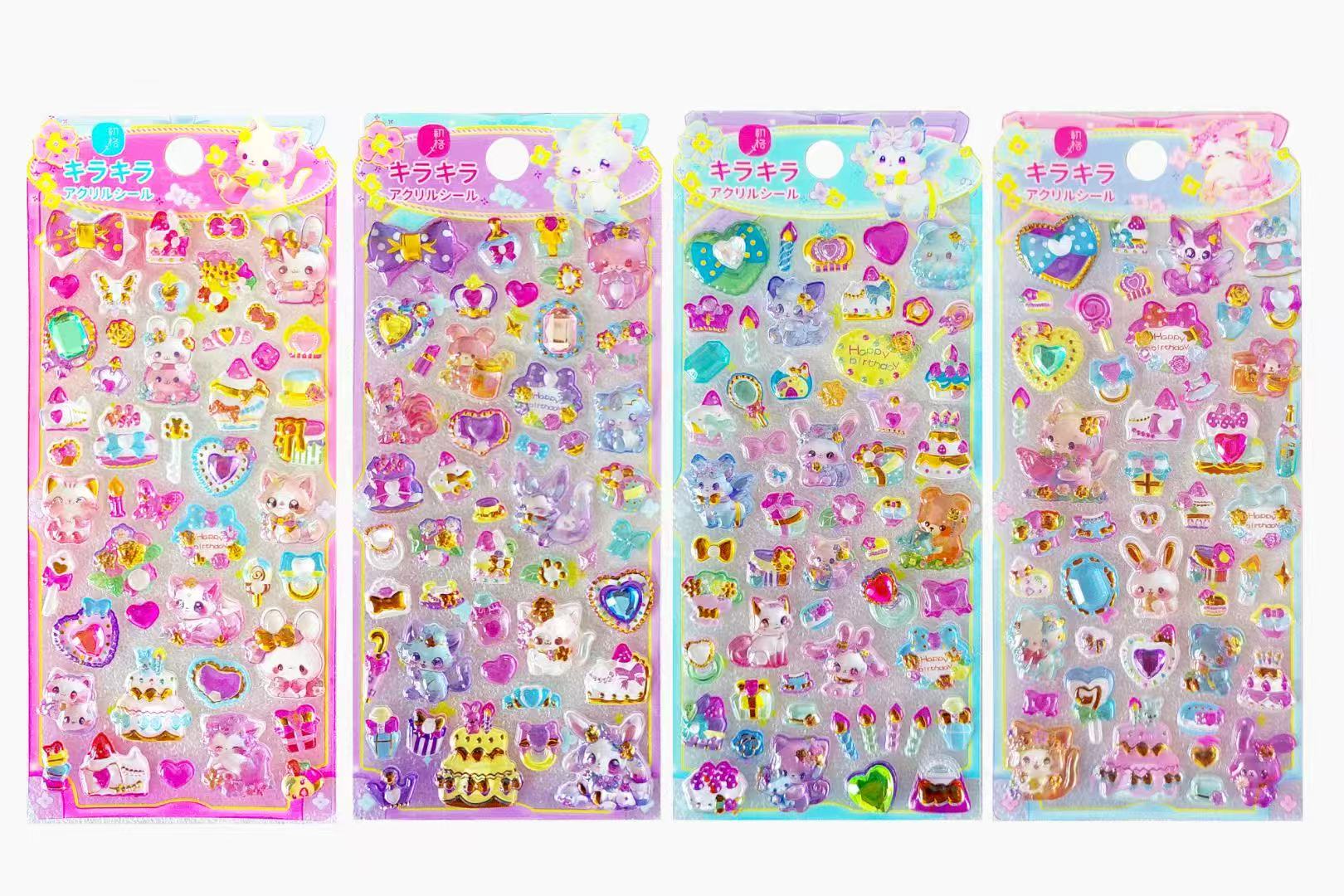 人気新品★DIY手作★立体キャラクターシール★粘着シール★3Dシール★手帳用・創意ステッカー