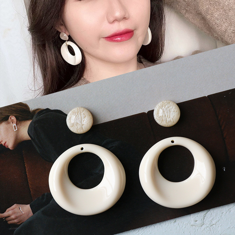 カボション パーツ アクセサリーパーツ フラットバック アクリル パーツ サークル 貼付 材料 ラウンド 半円