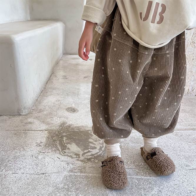 2025秋冬※SHENJ☆コーデュロイ ハーレムパンツ カジュアルパンツ 女の子