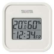 タニタ デジタル温湿度計（小型）アイボリー