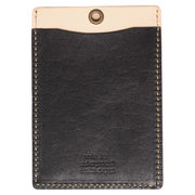 made in underground osaka.japan オイルヌメ革パスケースブラック